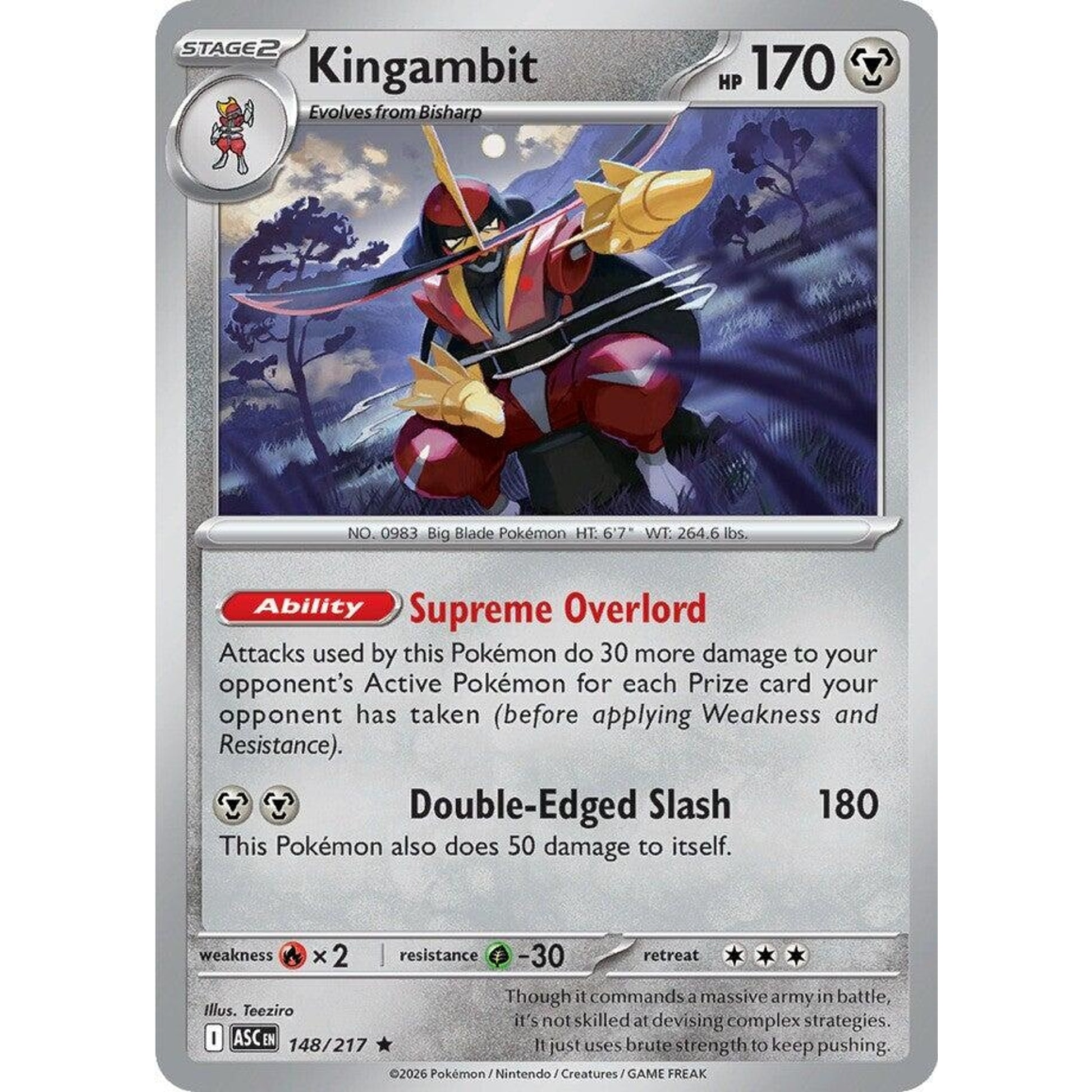 Image for Kingambit (148/217) (ASC) - Pokemon