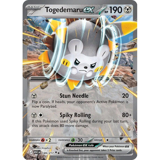 Image for Togedemaru ex (149/217) (ASC) - Pokemon