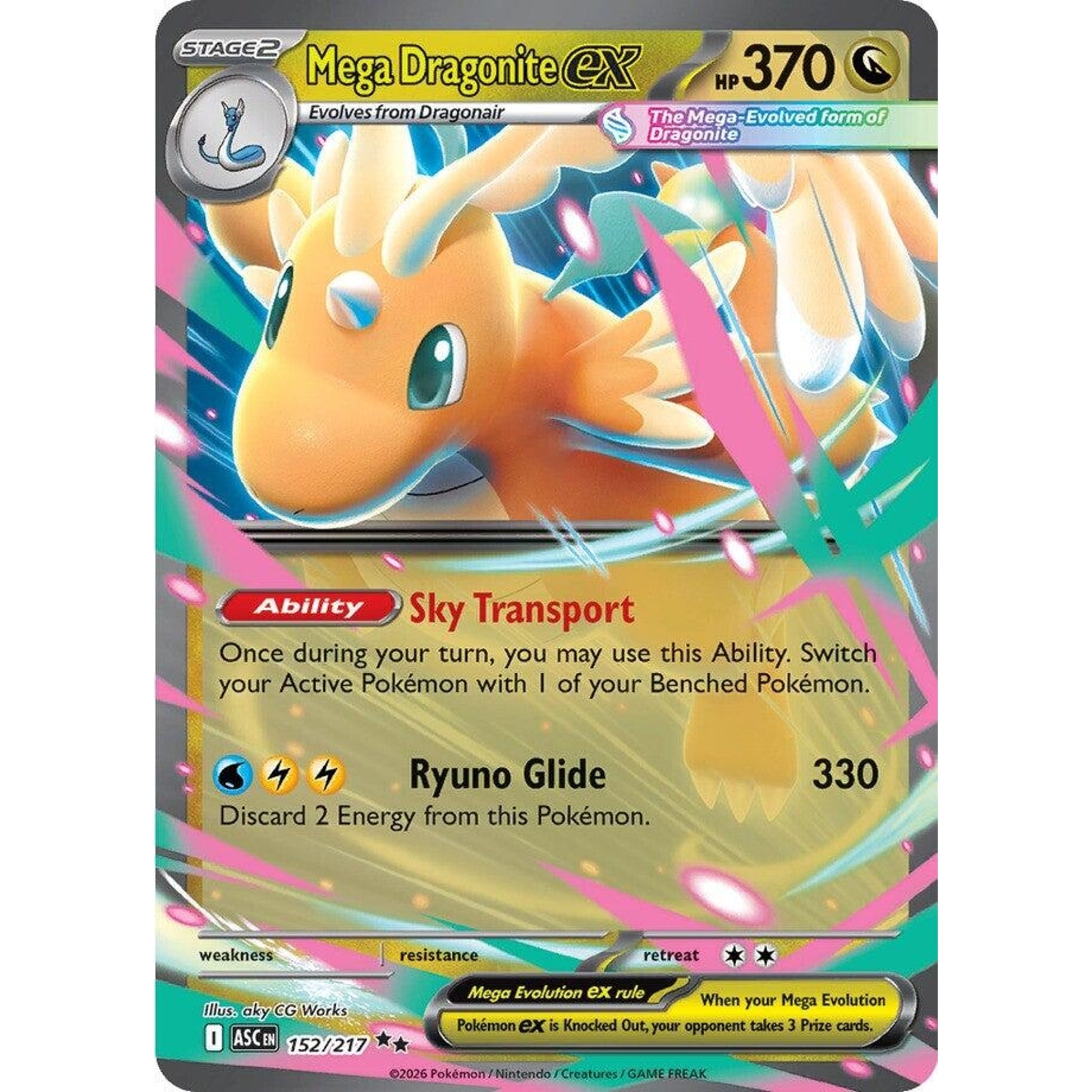 Image for Mega Dragonite ex (152/217) (ASC) - Pokemon
