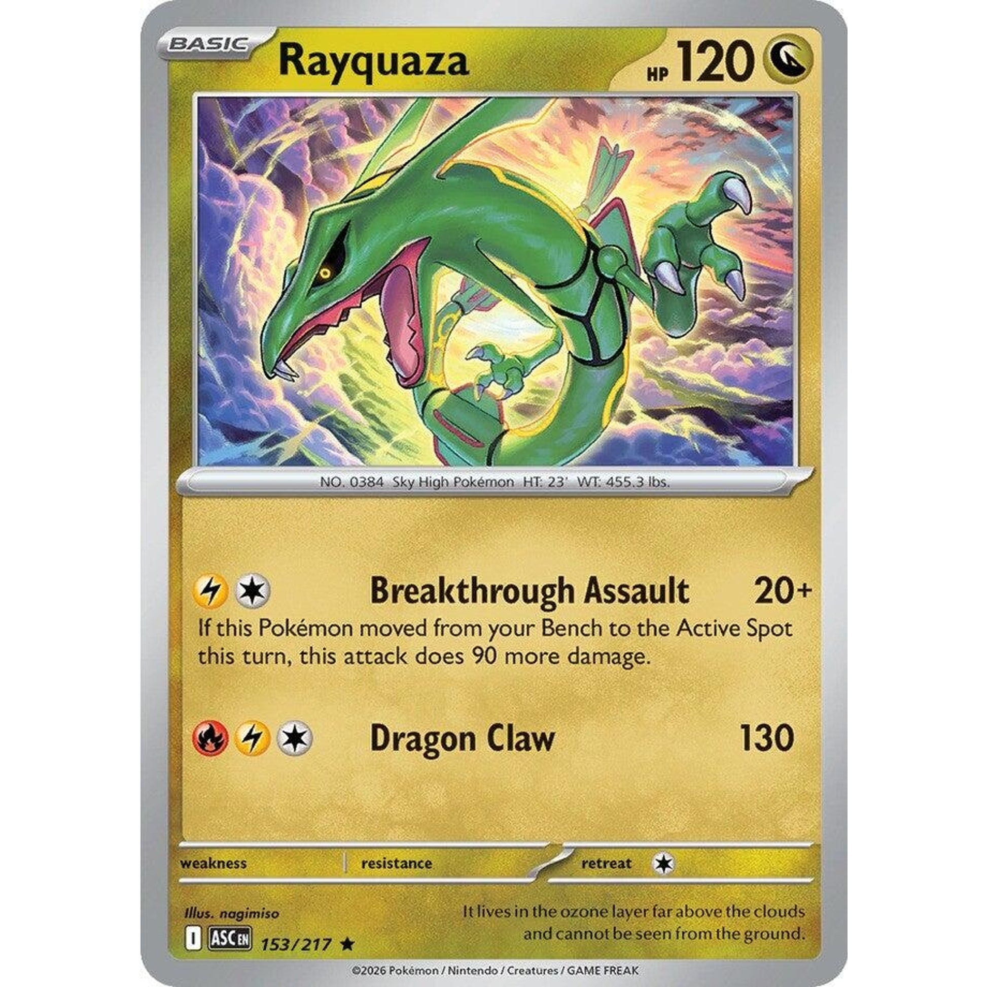Image for Rayquaza (153/217) (ASC) - Pokemon