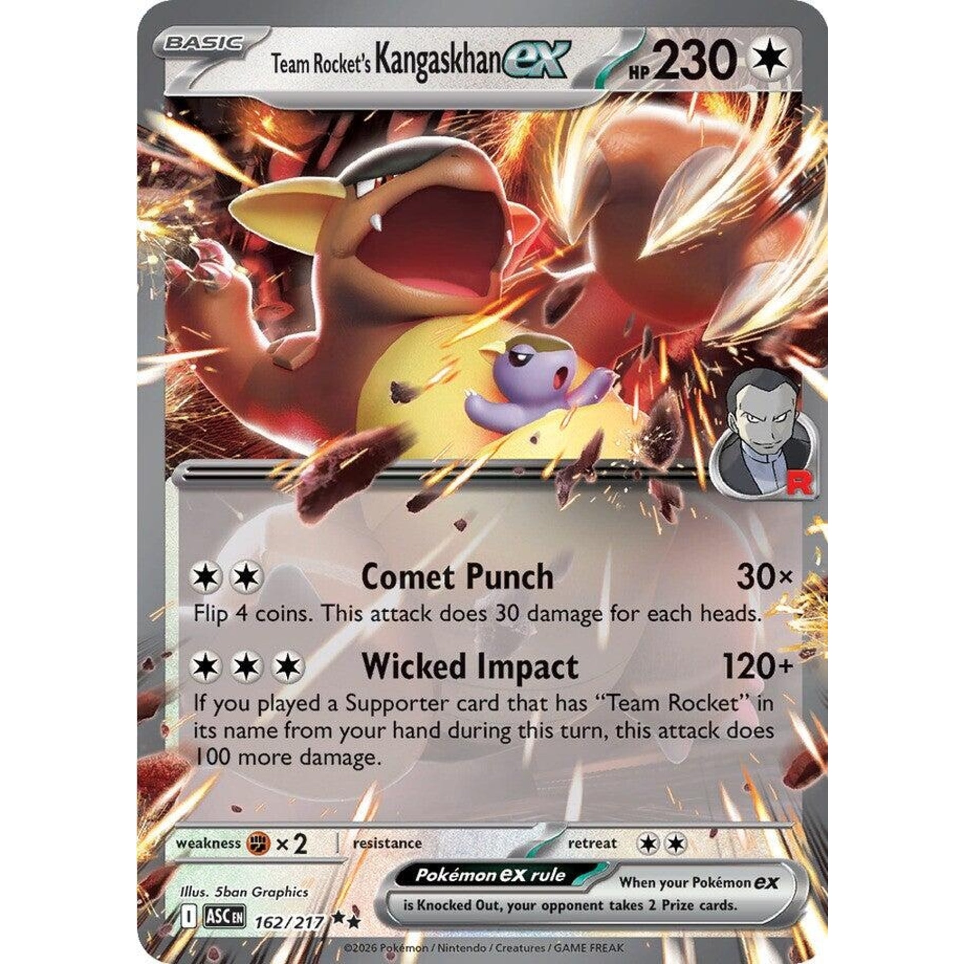 Image for Team Rocket's Kangaskhan ex (162/217) (ASC) - Pokemon