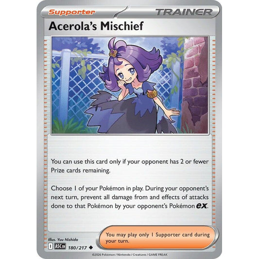 Image for Acerola's Mischief (180/217) (ASC) - Pokemon