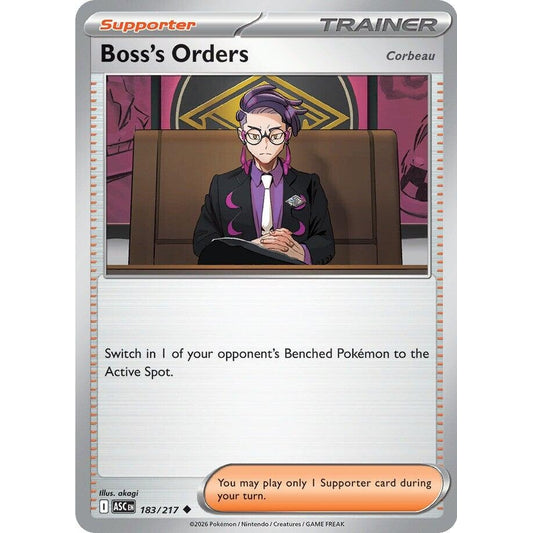 Image for Boss's Orders [Corbeau] (183/217) (ASC) - Pokemon