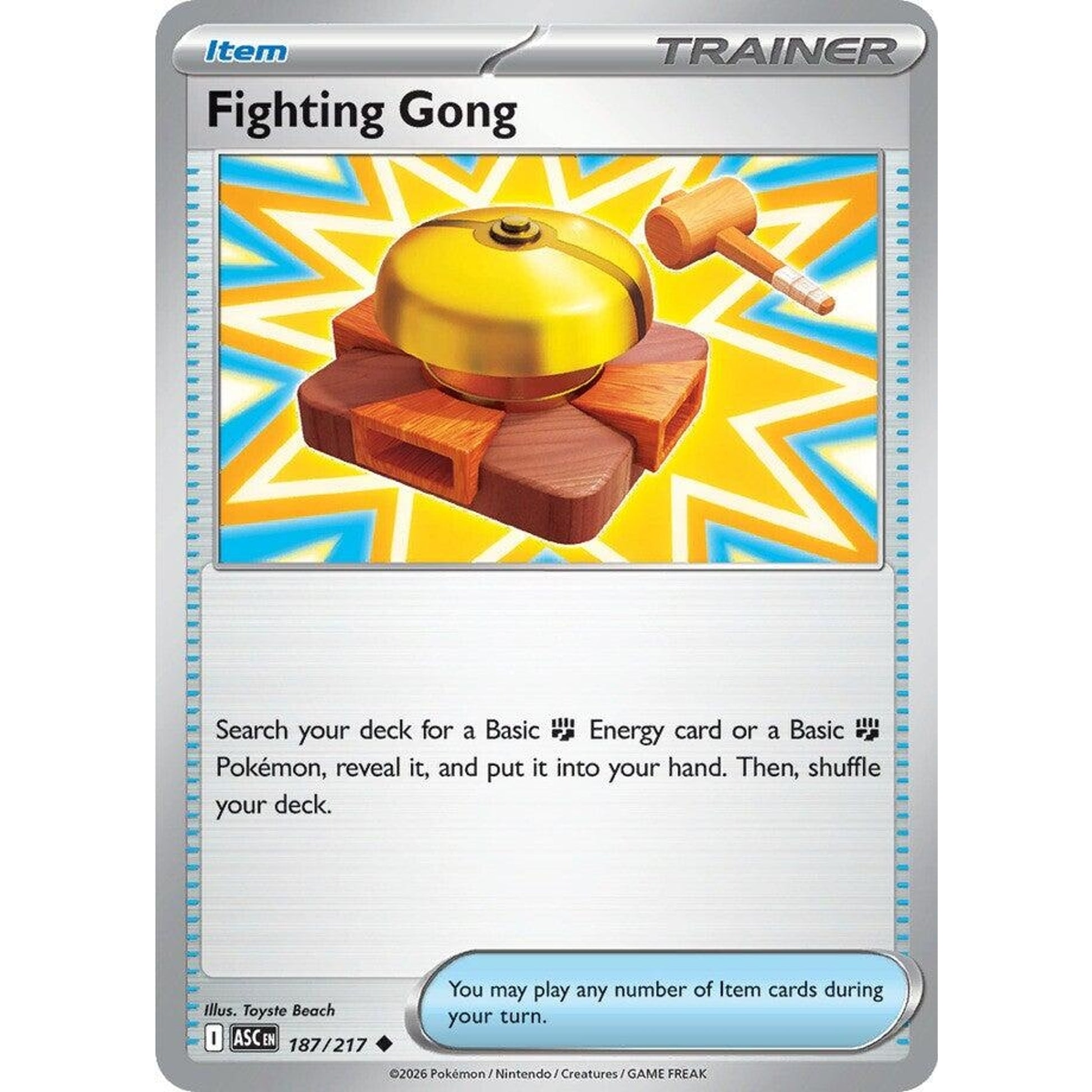 Image for Fighting Gong (187/217) (ASC) - Pokemon