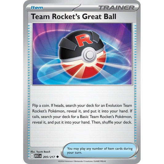 Image for Team Rocket's Great Ball (205/217) (ASC) - Pokemon