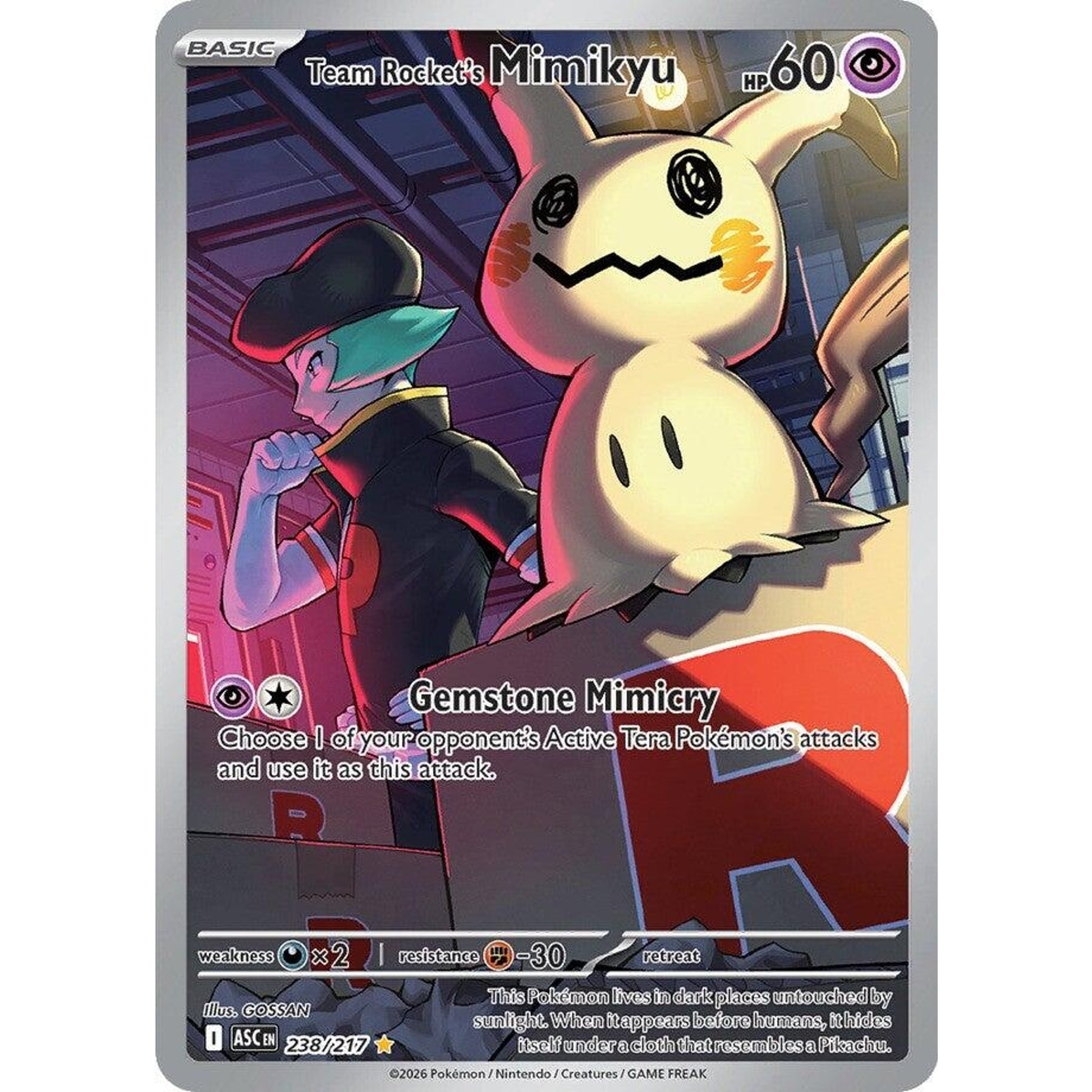 Image for Team Rocket's Mimikyu (238/217) (ASC) - Pokemon