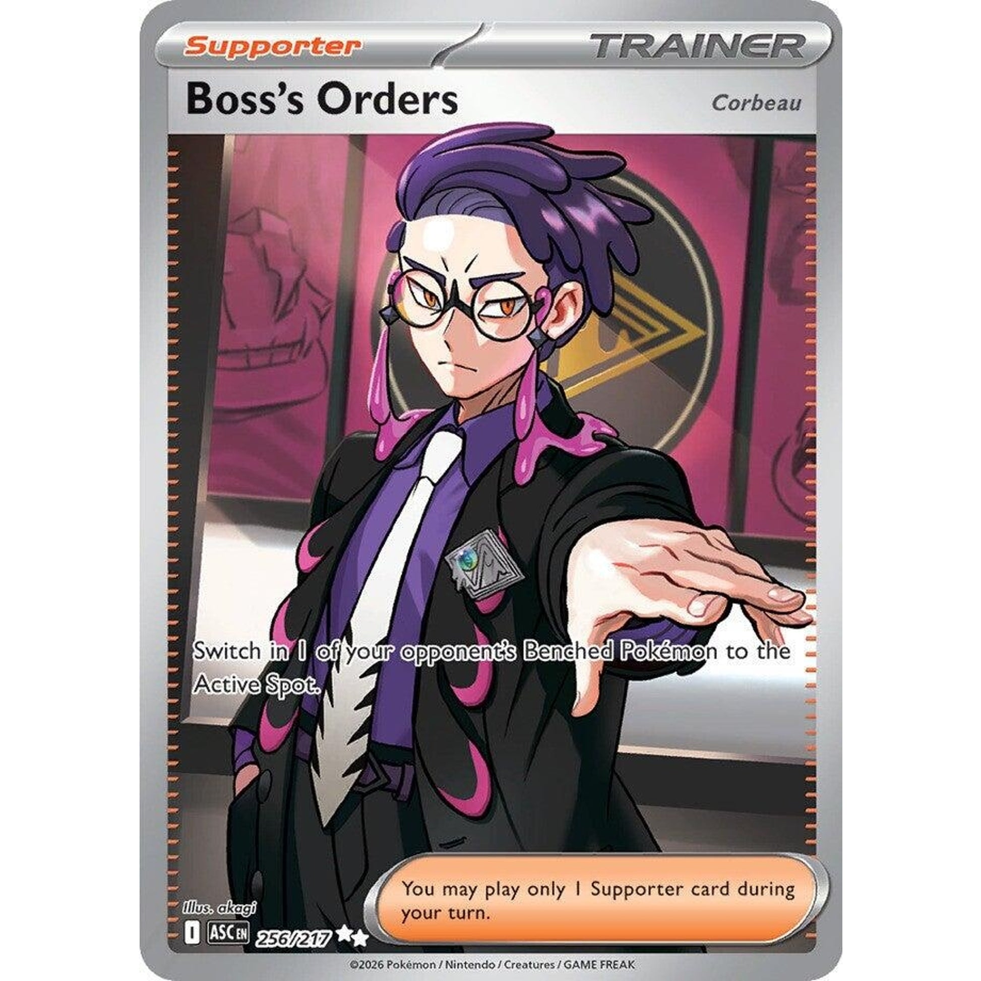 Image for Boss's Orders [Corbeau] (256/217) (ASC) - Pokemon
