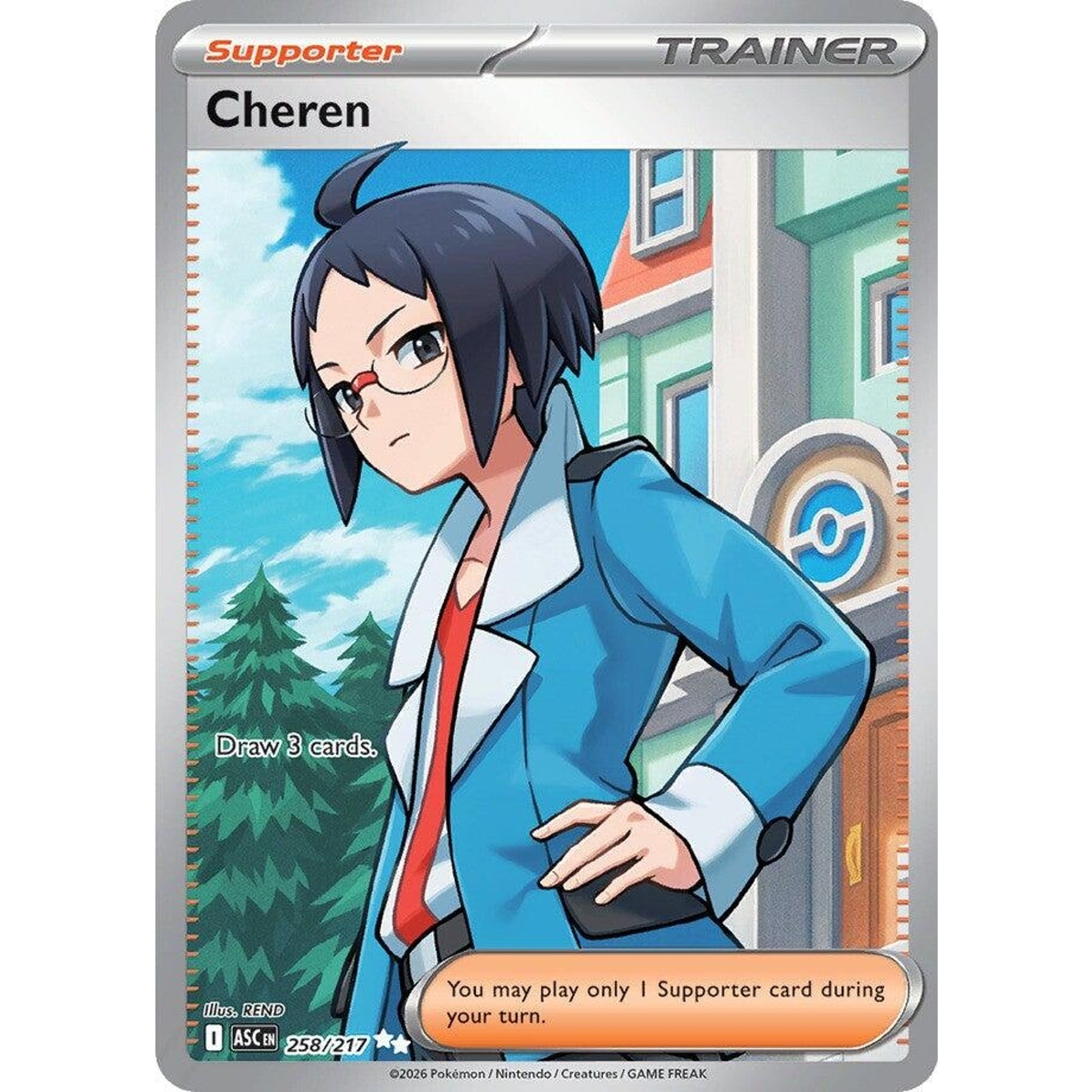 Image for Cheren (258/217) (ASC) - Pokemon