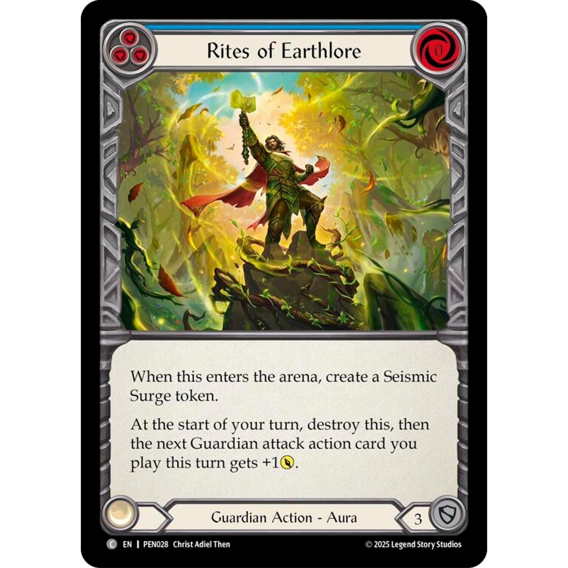 Image for Rites Of Earthlore (Blue) (PEN028) (PEN) - Flesh and Blood TCG