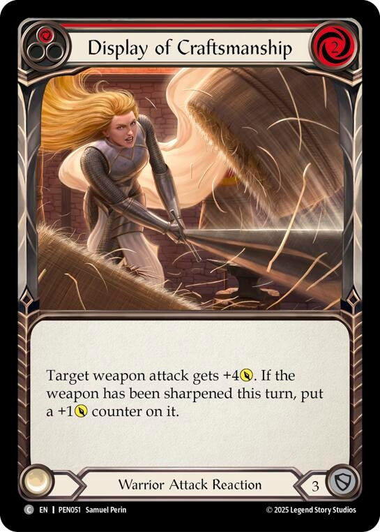 Image for Display Of Craftsmanship (Red) (PEN051) (PEN) - Flesh and Blood TCG