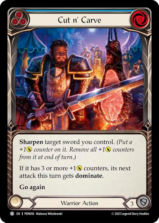 Image for Cut N' Carve (Blue) (PEN056) (PEN) - Flesh and Blood TCG