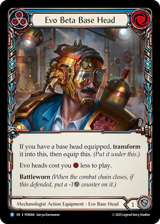 Image for Evo Beta Base Head (Blue) (PEN068) (PEN) - Flesh and Blood TCG