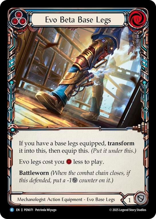 Image for Evo Beta Base Legs (Blue) (PEN071) (PEN) - Flesh and Blood TCG