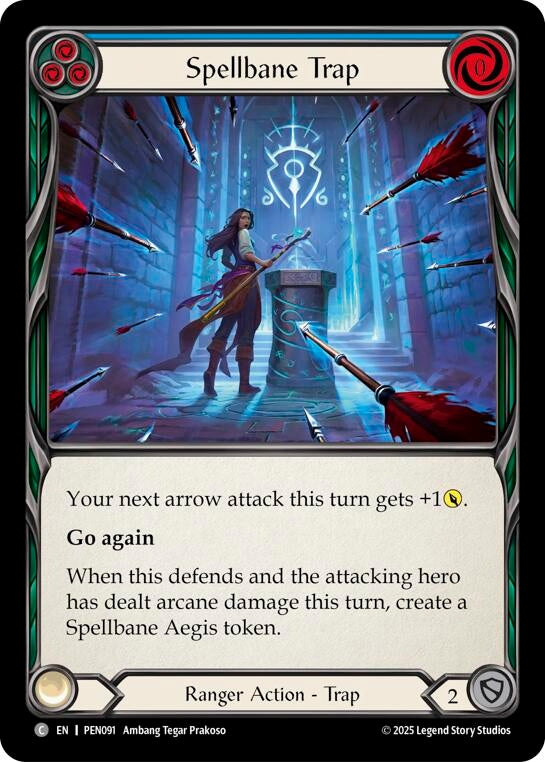 Image for Spellbane Trap (Blue) (PEN091) (PEN) - Flesh and Blood TCG