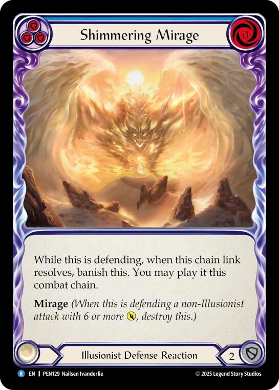 Image for Shimmering Mirage (Blue) (PEN129) (PEN) - Flesh and Blood TCG