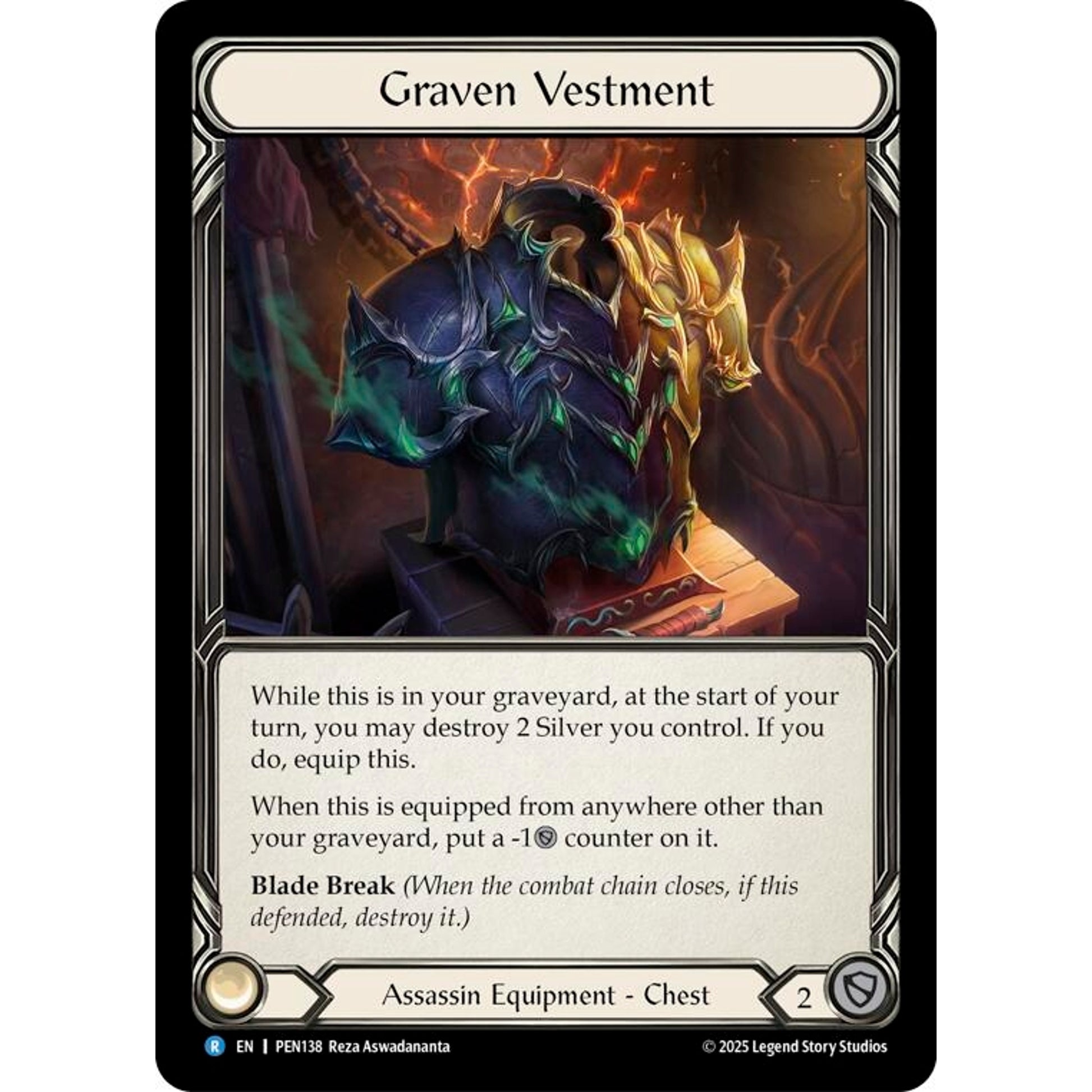 Image for Graven Vestment (PEN138) (PEN) - Flesh and Blood TCG