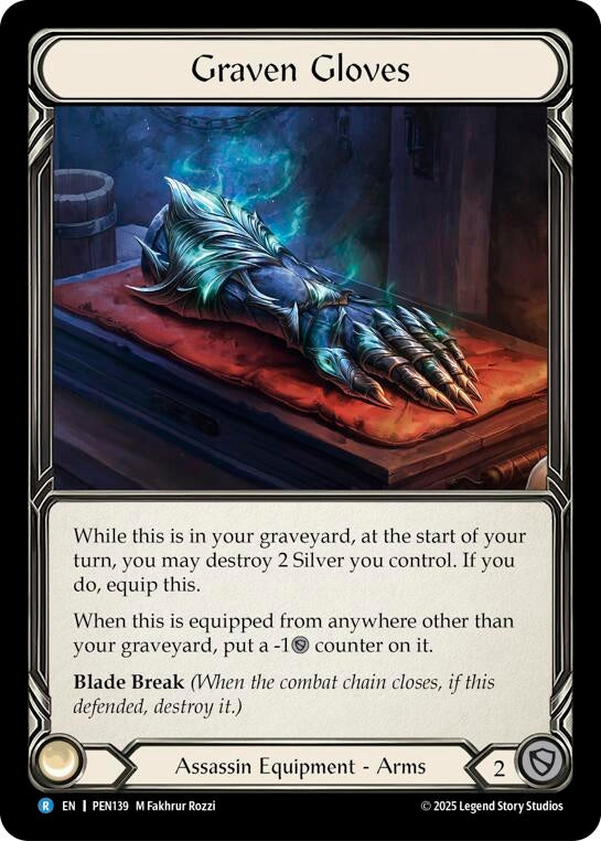 Image for Graven Gloves (PEN139) (PEN) - Flesh and Blood TCG