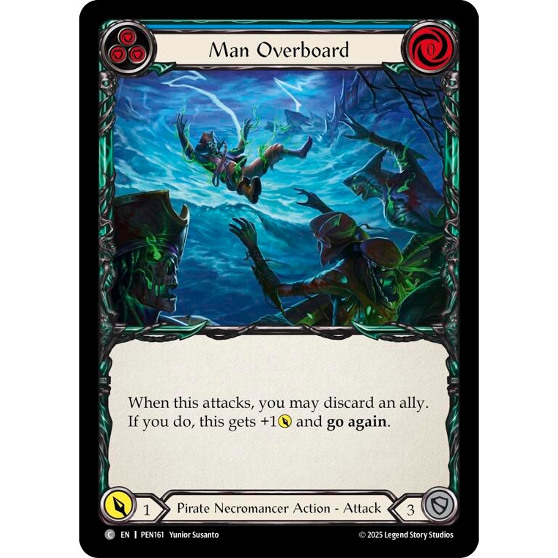 Image for Man Overboard (Blue) (PEN161) (PEN) - Flesh and Blood TCG
