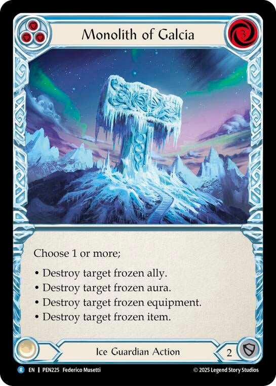 Image for Monolith Of Galcia (Blue) (PEN225) (PEN) - Flesh and Blood TCG