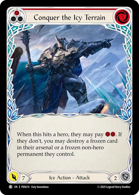 Image for Conquer The Icy Terrain (Red) (PEN231) (PEN) - Flesh and Blood TCG