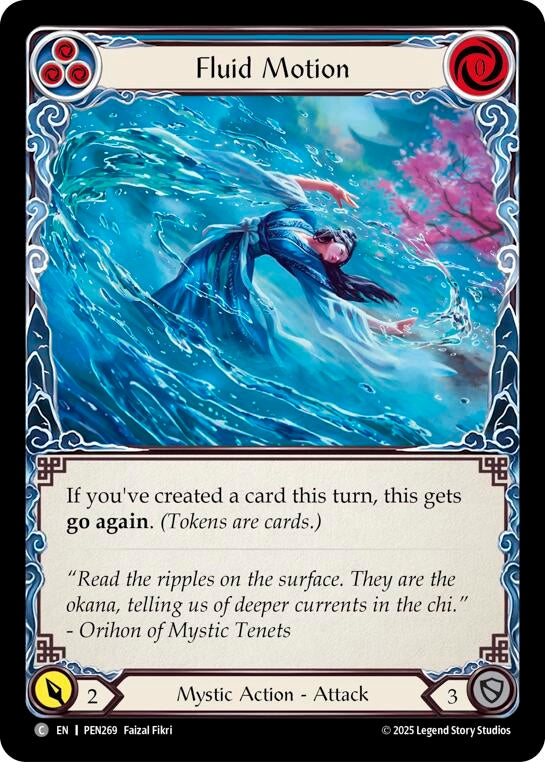 Image for Fluid Motion (Blue) (PEN269) (PEN) - Flesh and Blood TCG