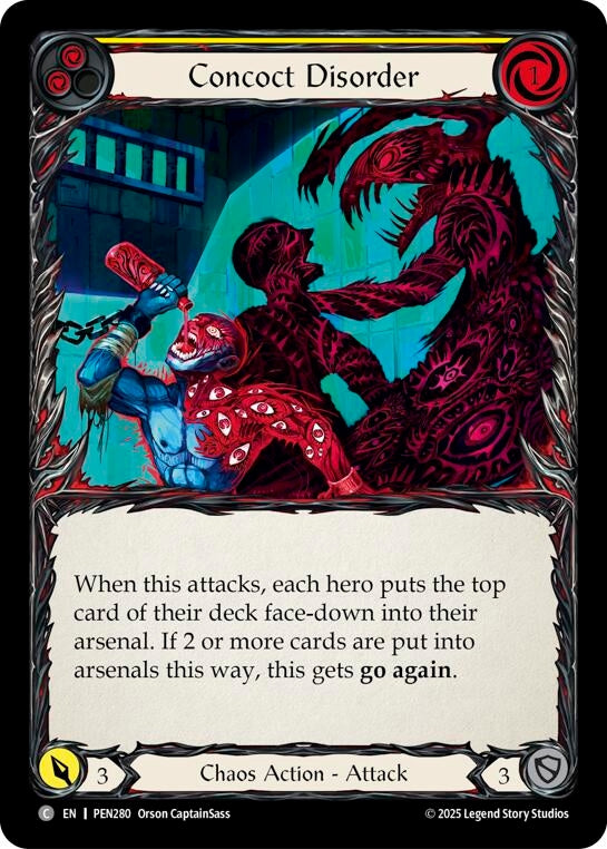 Image for Concoct Disorder (Yellow) (PEN280) (PEN) - Flesh and Blood TCG