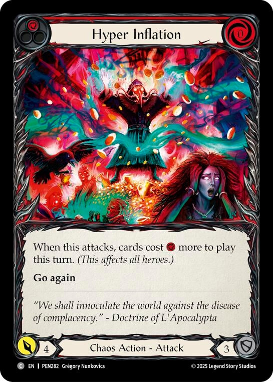 Image for Hyper Inflation (Red) (PEN282) (PEN) - Flesh and Blood TCG