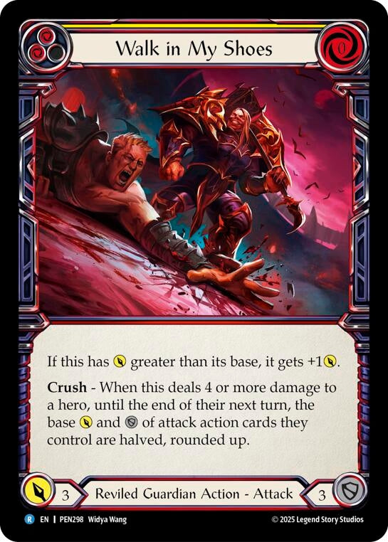 Image for Walk In My Shoes (Yellow) (PEN298) (PEN) - Flesh and Blood TCG