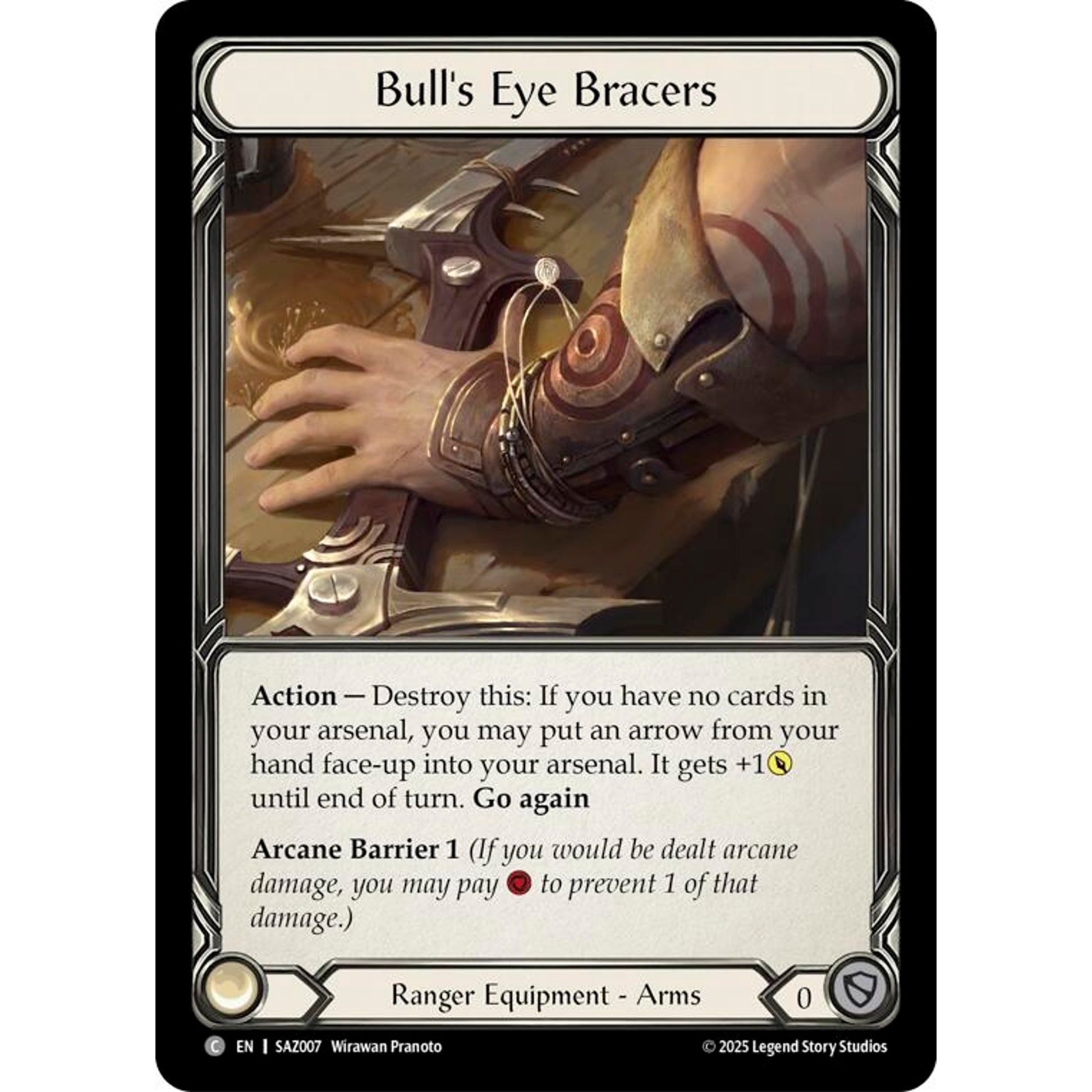 Image for Bull's Eye Bracers (SAZ007) - Flesh and Blood TCG