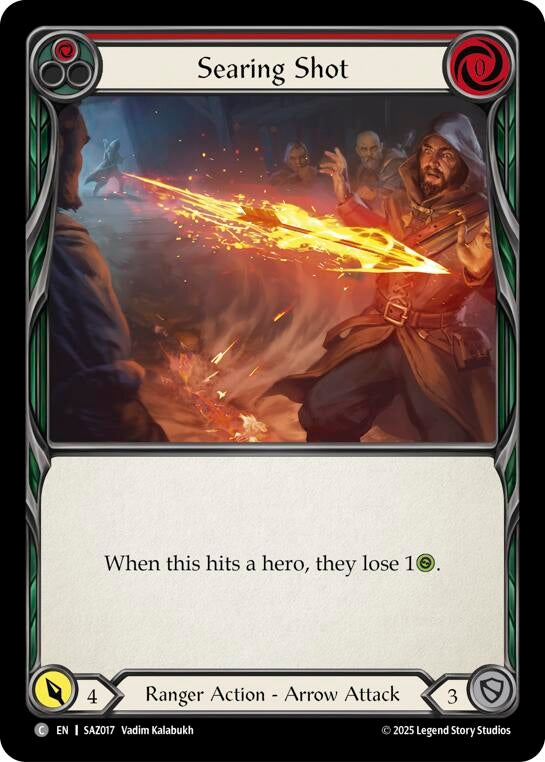 Image for Searing Shot (SAZ017) - Flesh and Blood TCG