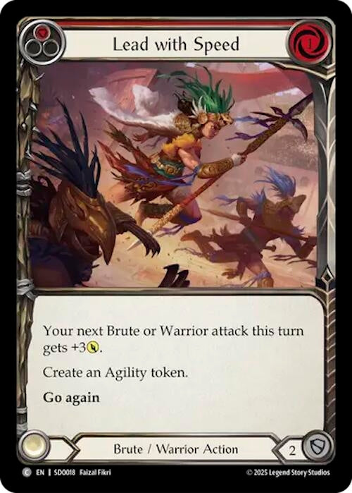 Image for Lead with Speed (SDO018) - Flesh and Blood TCG