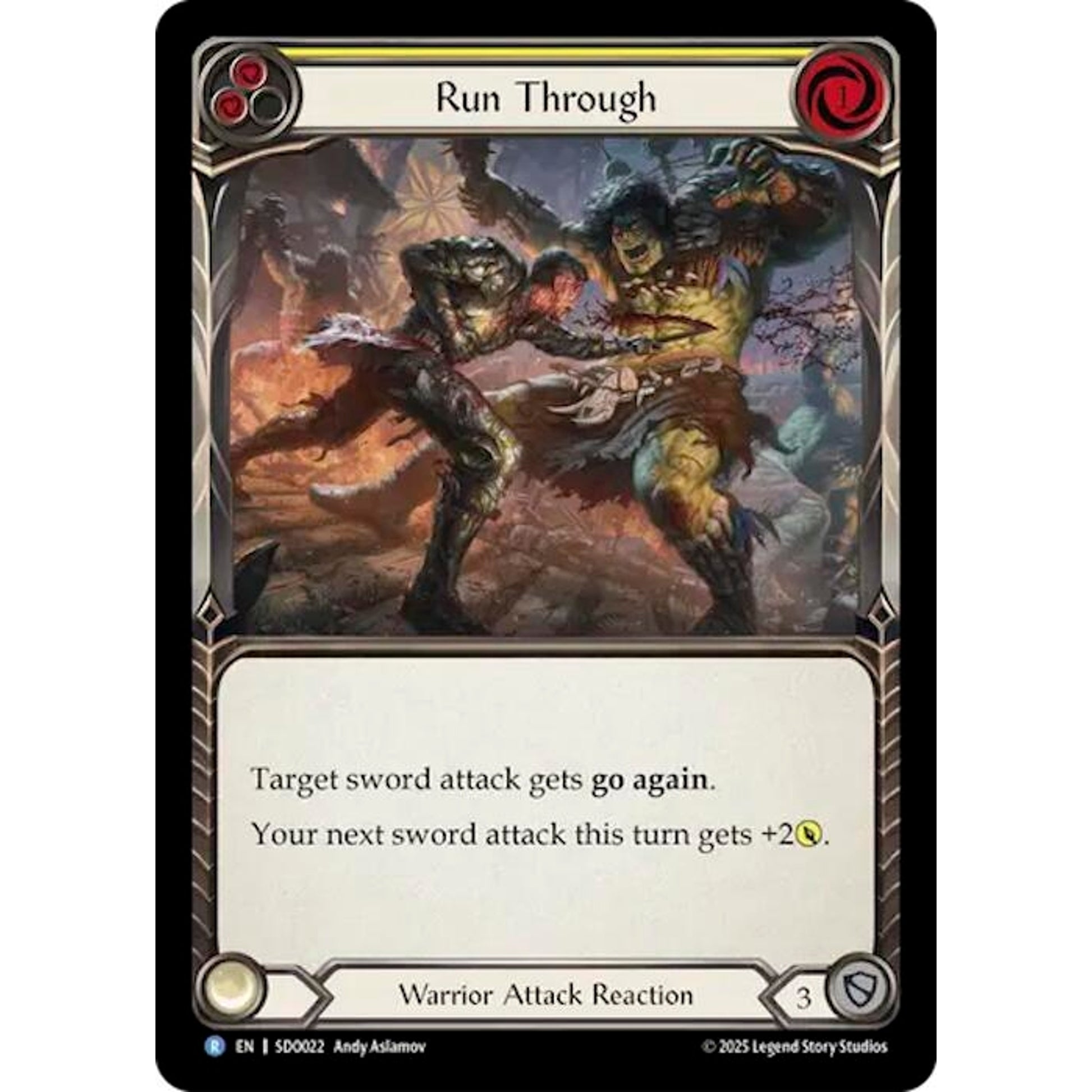 Image for Run Through (SDO022) - Flesh and Blood TCG