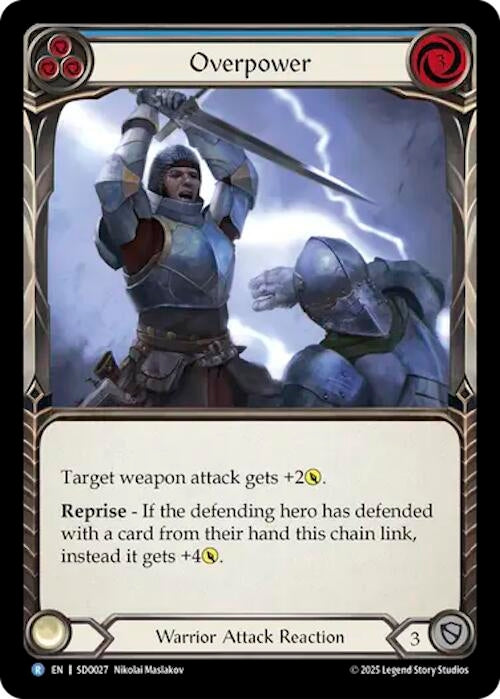 Image for Overpower (Blue) (SDO027) - Flesh and Blood TCG