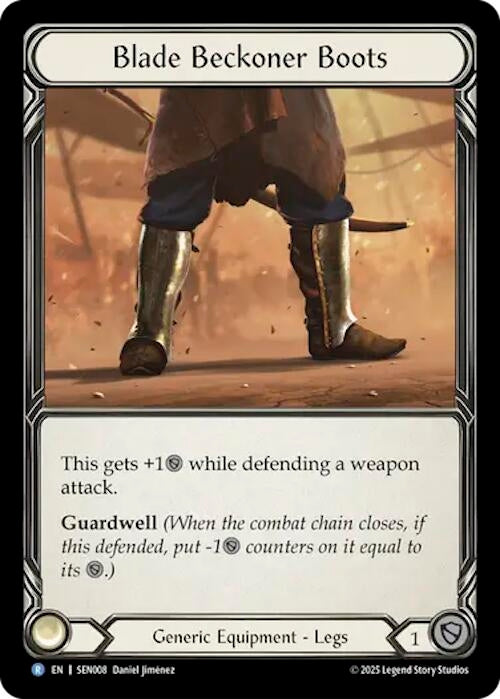 Image for Blade Beckoner Boots (SEN008) (SEN008) - Flesh and Blood TCG