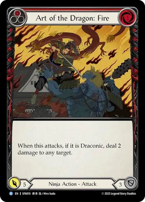 Image for Art of the Dragon: Fire (SFA010) - Flesh and Blood TCG