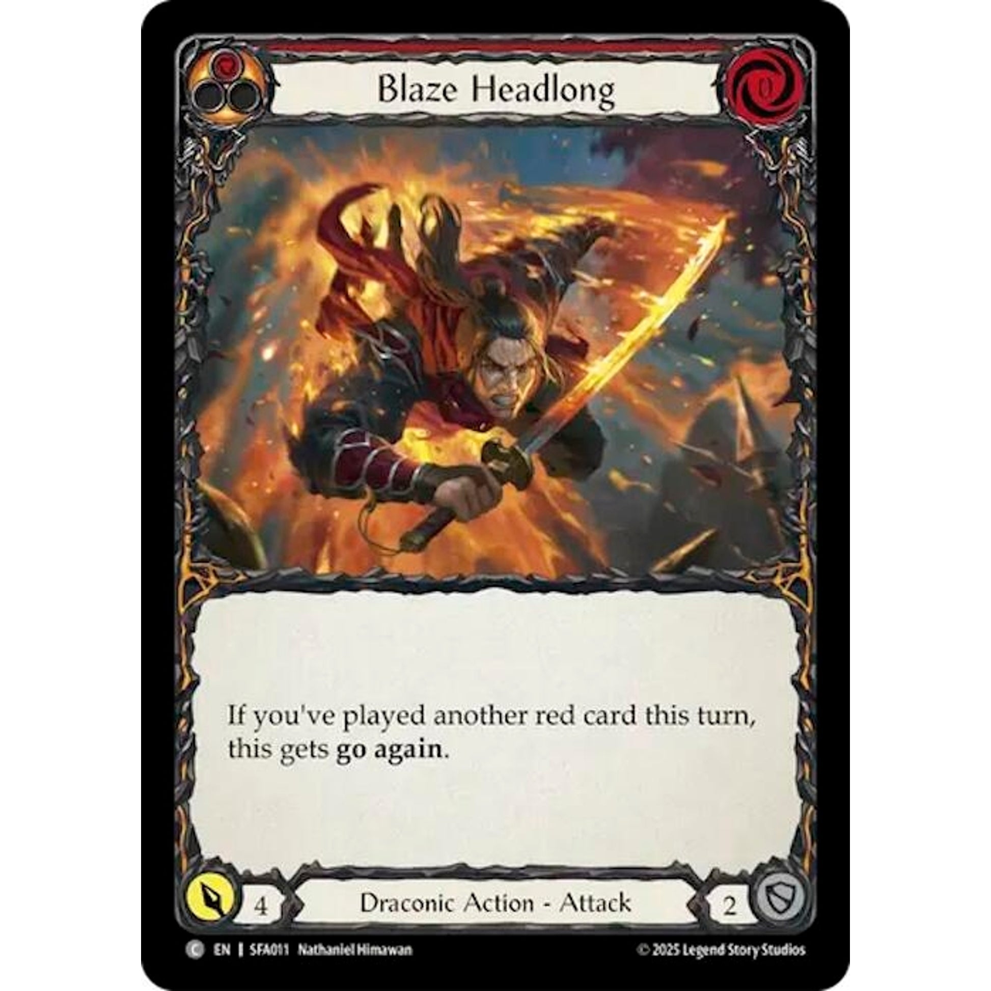 Image for Blaze Headlong (SFA011) - Flesh and Blood TCG