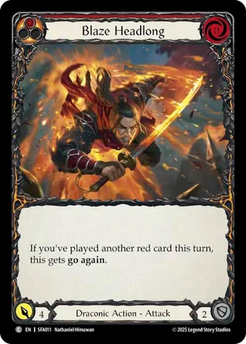 Image for Blaze Headlong (SFA011) - Flesh and Blood TCG