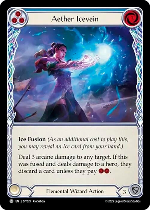 Image for Aether Icevein (Blue) (SIY021) - Flesh and Blood TCG