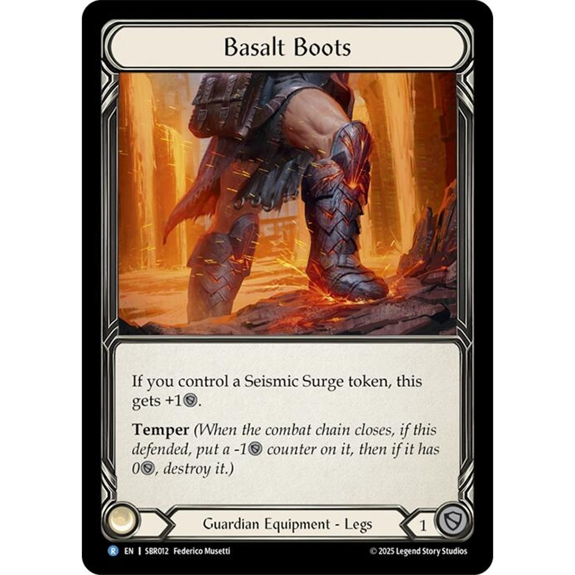 Image for Basalt Boots (SBR012) - Flesh and Blood TCG