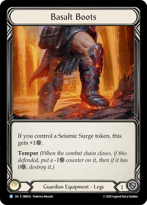 Image for Basalt Boots (SBR012) - Flesh and Blood TCG