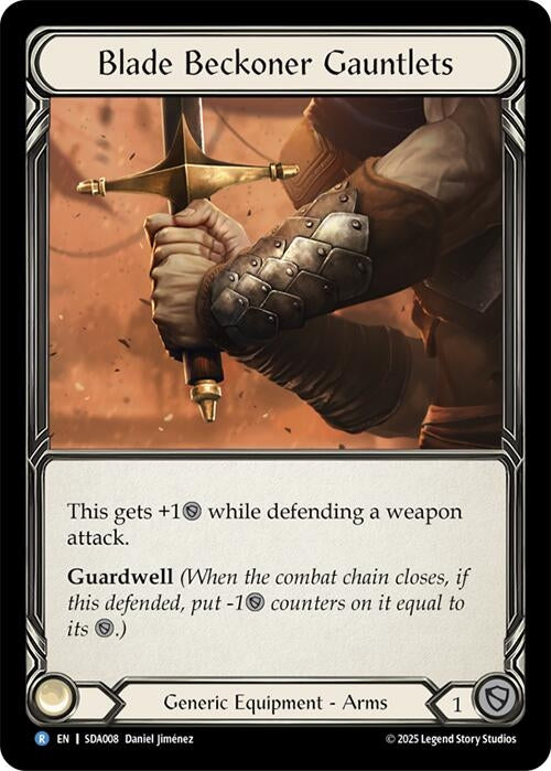 Image for Blade Beckoner Gauntlets (SDA008) (SDA008) - Flesh and Blood TCG