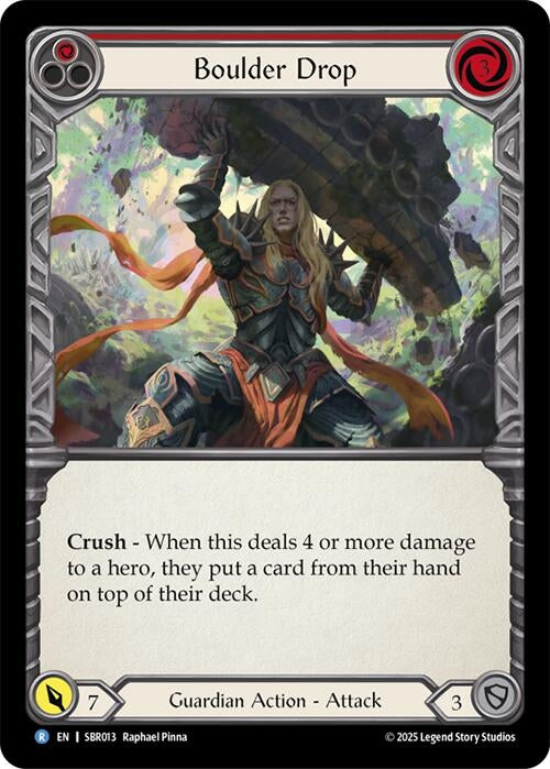 Image for Boulder Drop (Red) (SBR013) - Flesh and Blood TCG