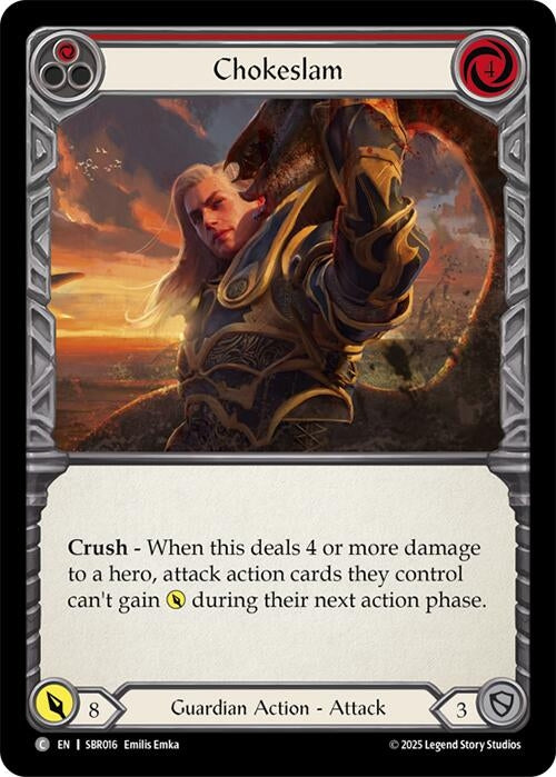 Image for Chokeslam (Red) (SBR016) - Flesh and Blood TCG