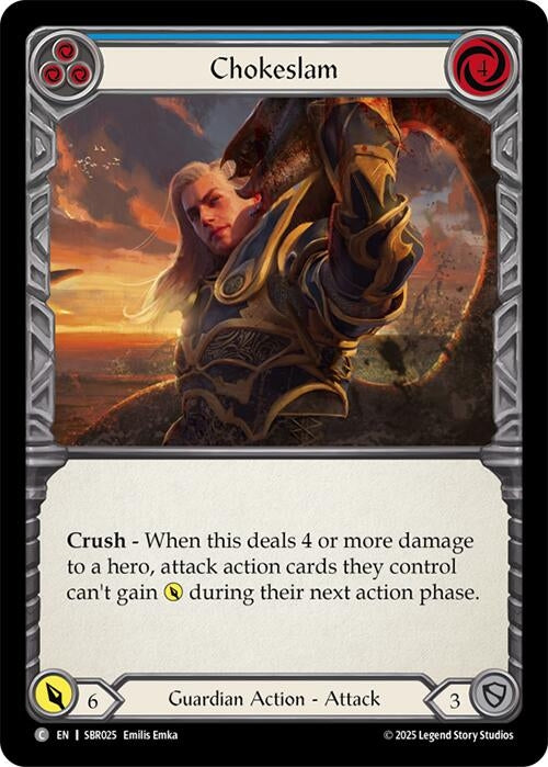 Image for Chokeslam (Blue) (SBR025) - Flesh and Blood TCG