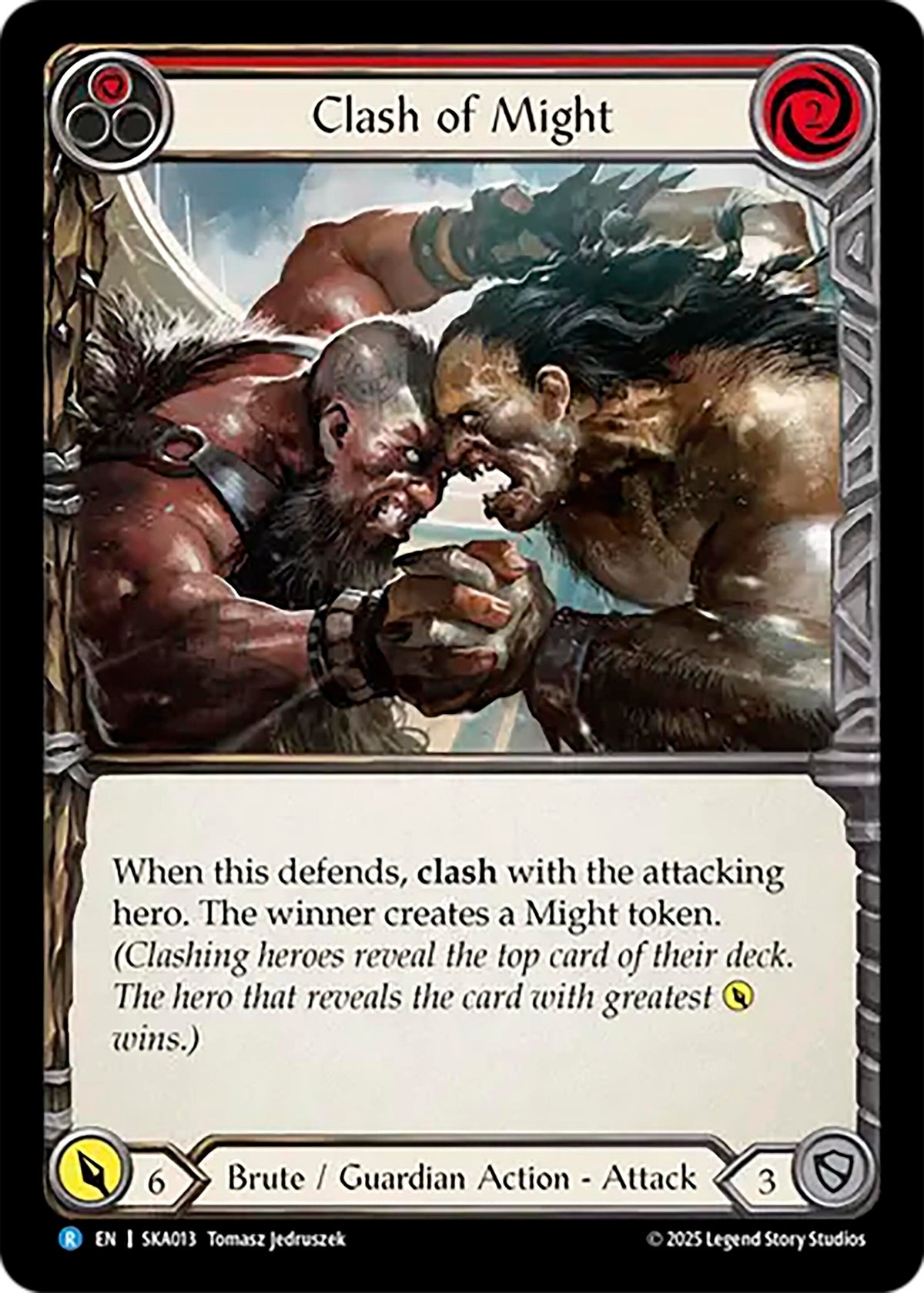 Image for Clash of Might (Red) (SKA013) - Flesh and Blood TCG
