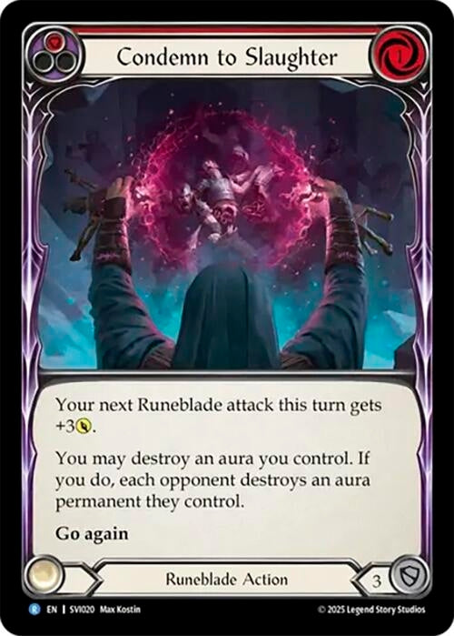 Image for Condemn to Slaughter (Red) (SVI020) - Flesh and Blood TCG