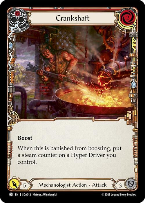 Image for Crankshaft (Red) (SDA012) - Flesh and Blood TCG