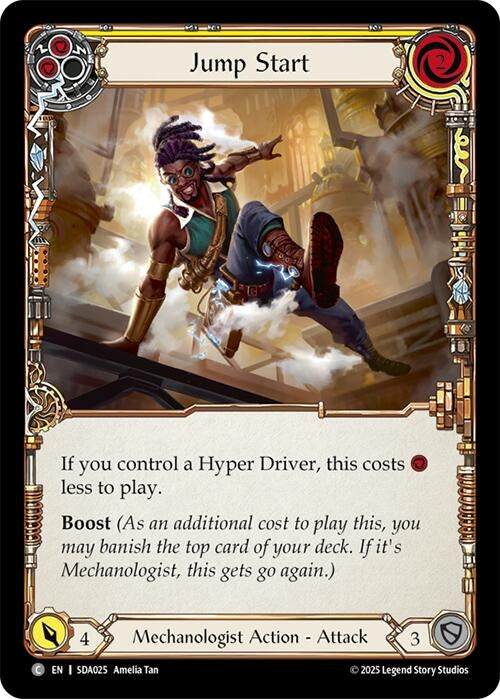 Image for Jump Start (Yellow) (SDA025) - Flesh and Blood TCG