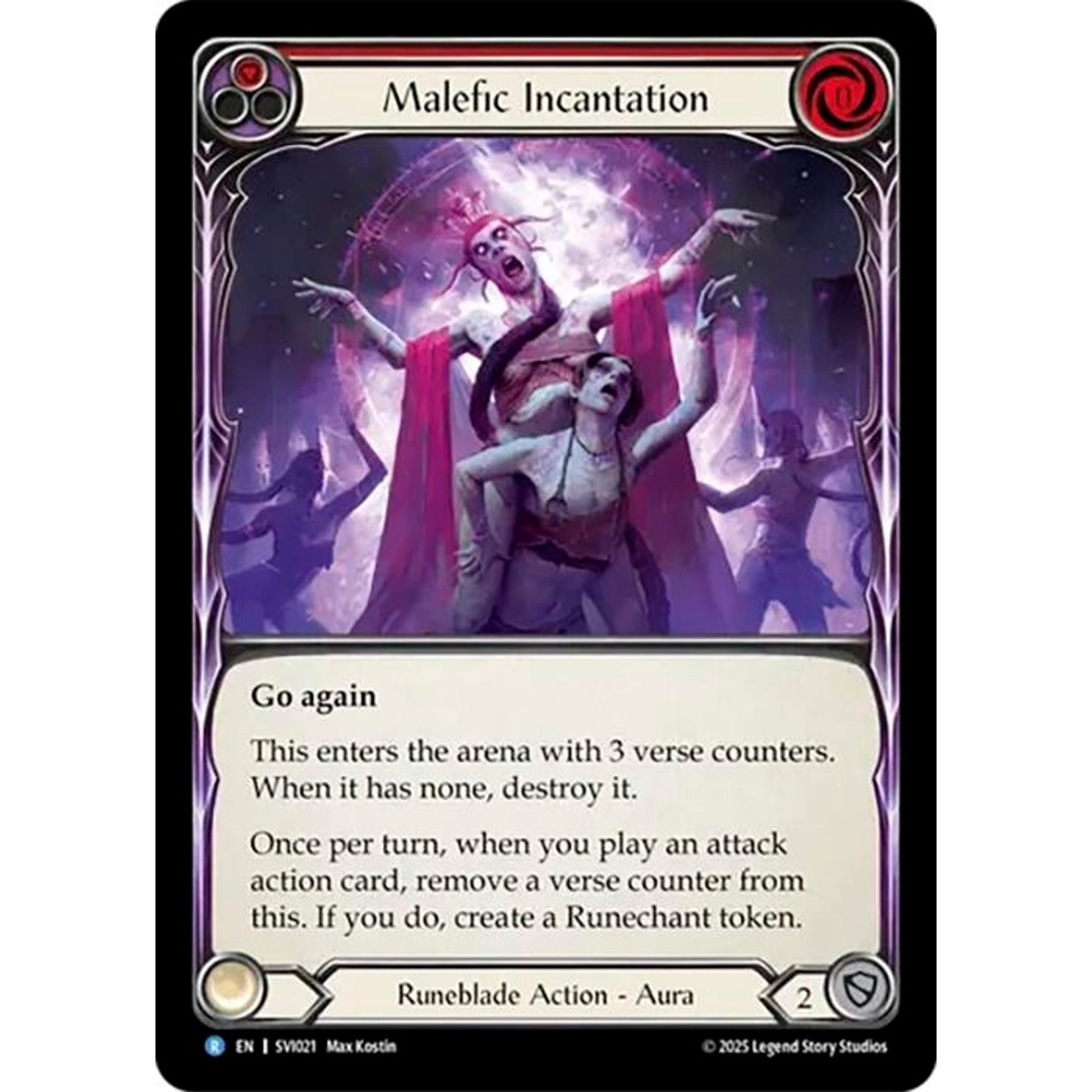 Image for Malefic Incantation (Red) (SVI021) - Flesh and Blood TCG