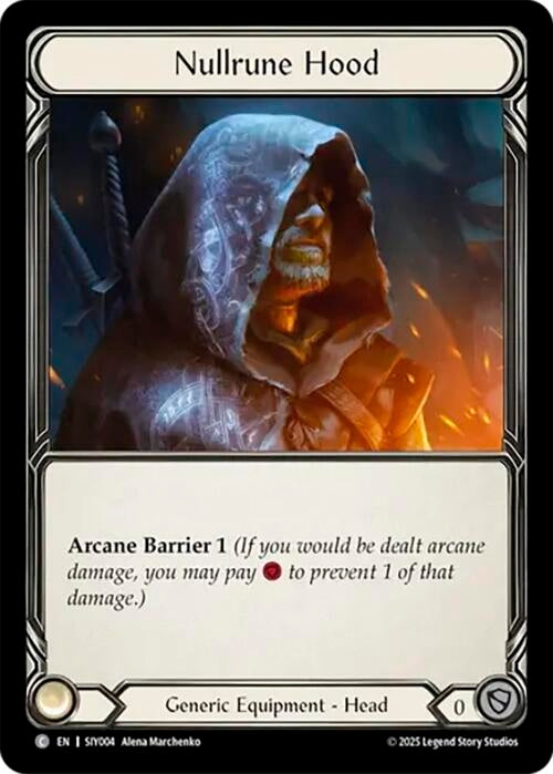 Image for Nullrune Hood (SIY004) (SIY004) - Flesh and Blood TCG